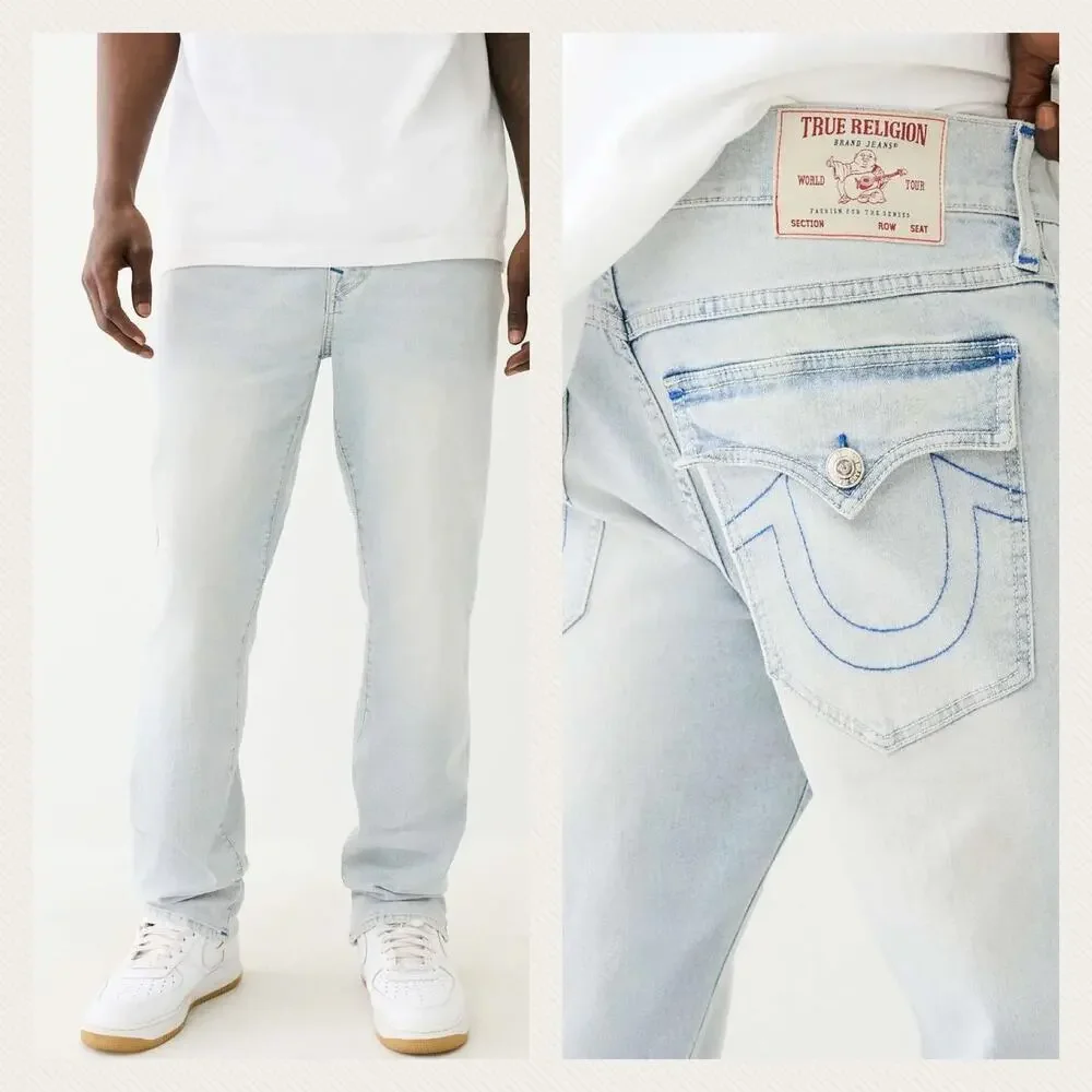 True Religion Ricky SN Flap Straight Relaxed Jeans Size 34
